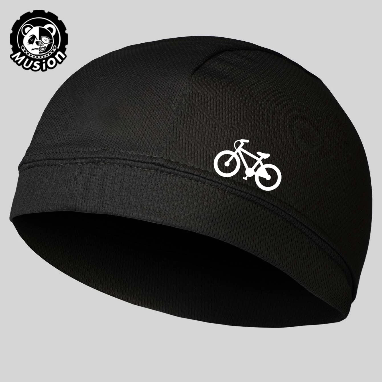 Musion Under Helmet Beanie Cap  Vented Sweat Absorbent Moisture Wicking for Men Cycling Motorcycle Riders