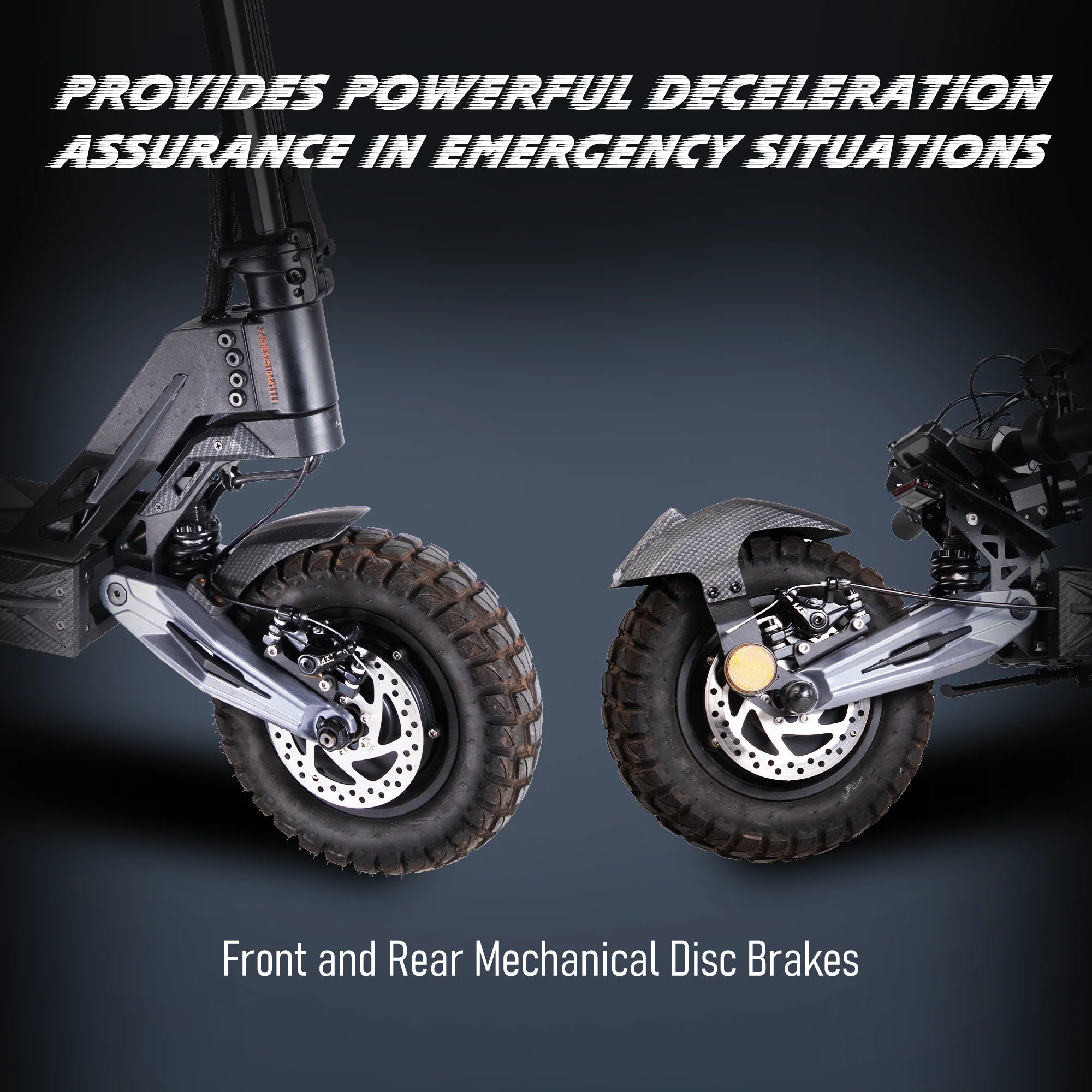 Dual 4000W Motor Electric Scooter for Adults 45MPH Fast E-Scooter 60V 27Ah 11" Off-Road Vacuum Tires 330lbs Heavy Duty