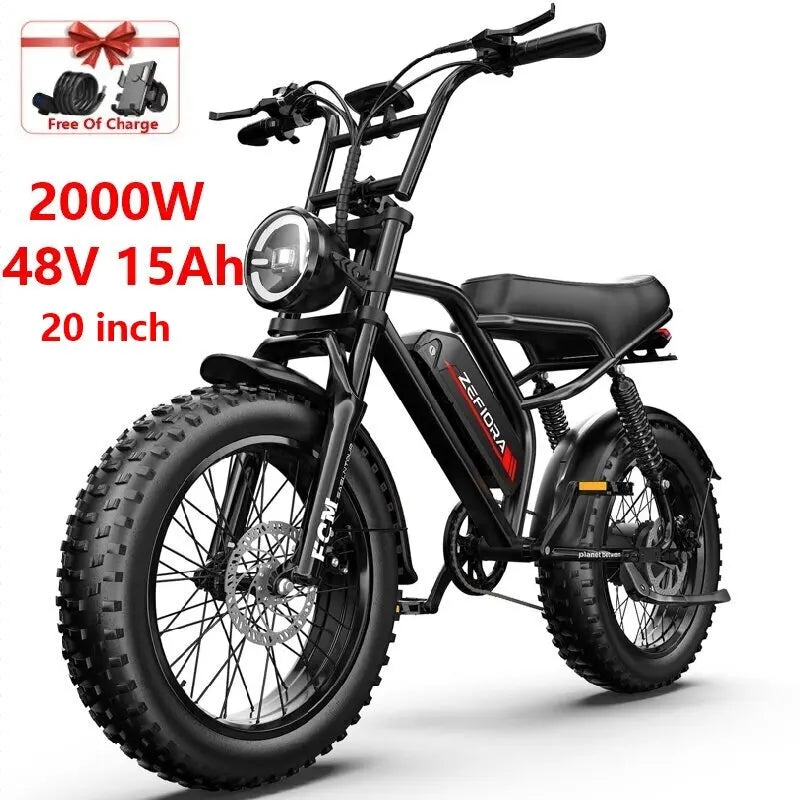 New 2000w Men\'s Electric Mountain Bike,20 26 Inch Free Shipping Certified Ul2849 30-50mph 30-60mile 48v,for Electric Bicycle