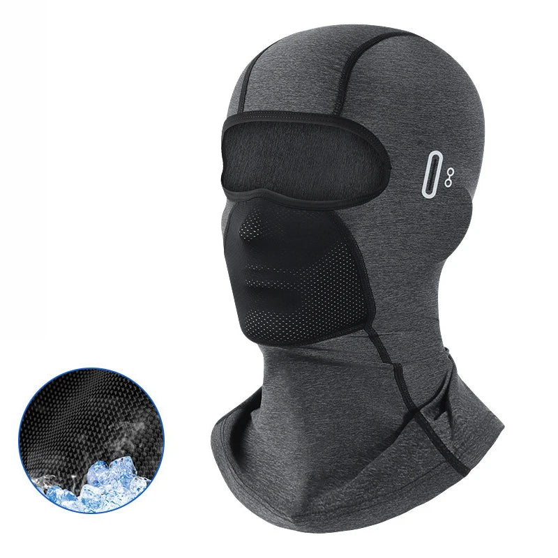 Motorcycle Balaclava Summer UV Protection Glasses Face Breathable Hole Men Women Quick-Drying Motorcyclist Winter Warm Ski Mask
