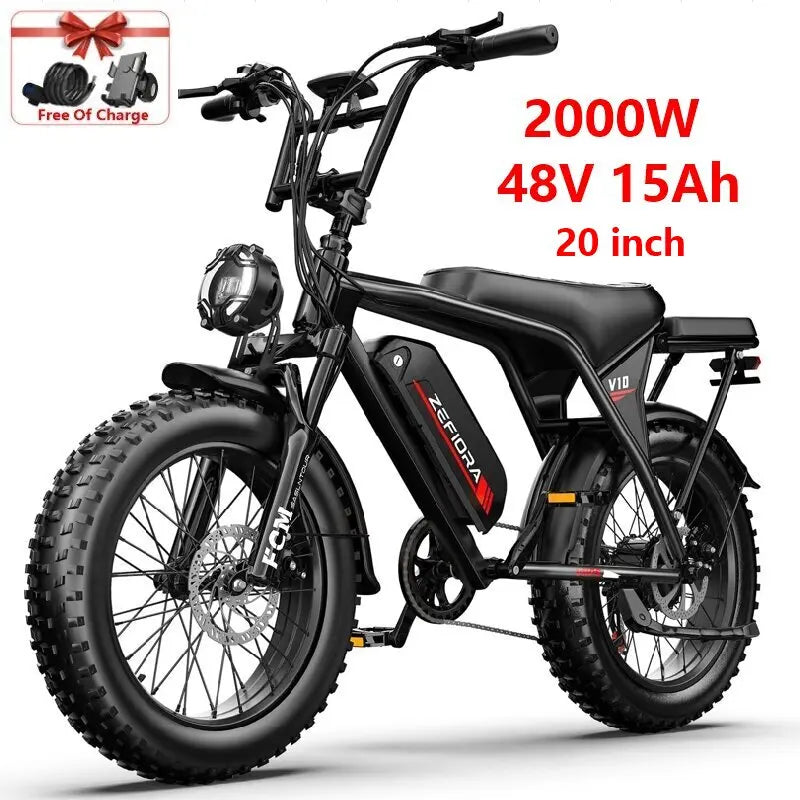 New 2000w Men\'s Electric Mountain Bike,20 26 Inch Free Shipping Certified Ul2849 30-50mph 30-60mile 48v,for Electric Bicycle