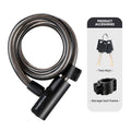 ROCKBROS Bicycle Lock Portable Anti-theft Bike Cable Lock with Keys Zinc Alloy Motorcycle Scooter MTB Road Round Cycling Lock