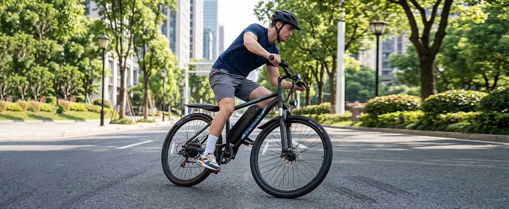 VIPDRIVE Defier 1.1 Adult Electric Bike, 750W Peak Motor, Electric Road Bicycle, 48V 7.8Ah Fatbike, 26", 20MPH Mountain Ebike