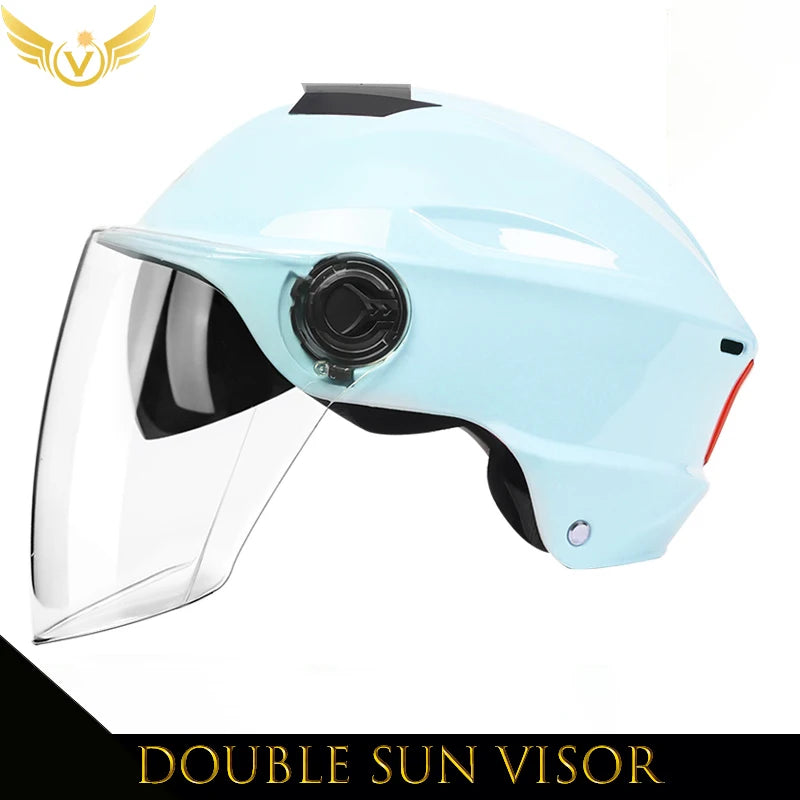 V Electric Scooter Helmet Summer V Chopper Motorcycle Helmets Safety Waterfall Soman Urban Articles Woman Men Moto Equipment