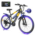 Electric Bike for Adults,26" E-Bike with 700W Peak Motor 21-Speed,Up to 50 Miles Removable Battery,Front Fork, Customized