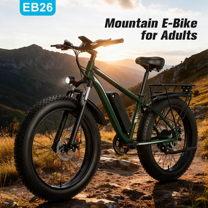 Electric Bike for Adults & Teens – 1500W Motor 65Nm Torque, 48V 15Ah Removable Battery, Full Suspension, 3 Riding Modes