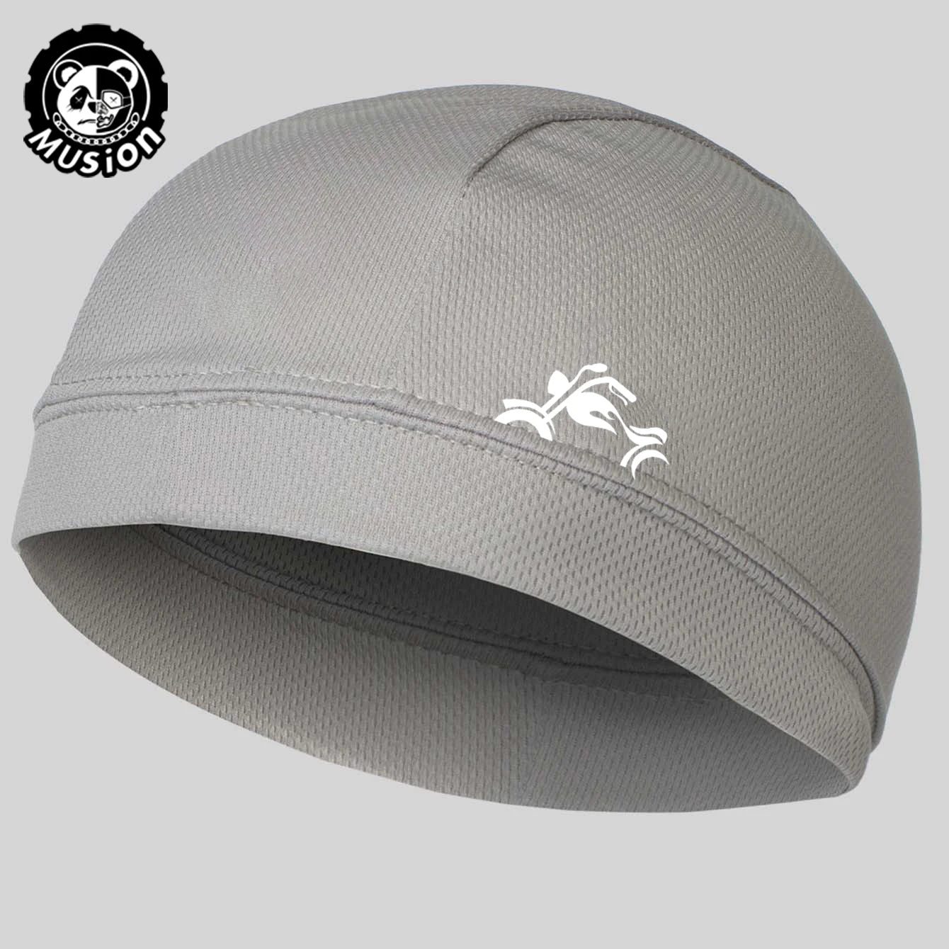 Musion Under Helmet Beanie Cap  Vented Sweat Absorbent Moisture Wicking for Men Cycling Motorcycle Riders