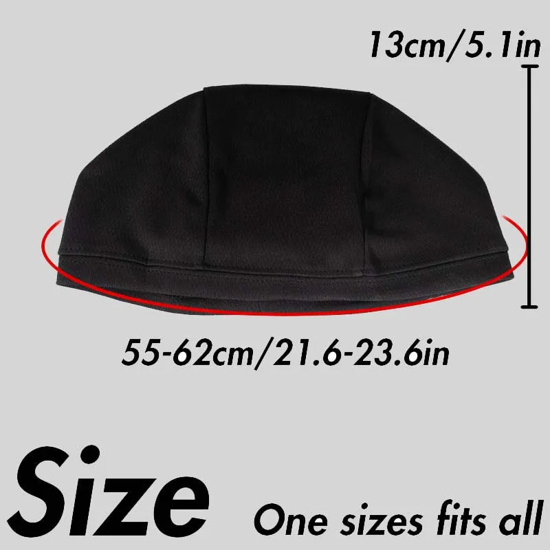 Musion Under Helmet Beanie Cap  Vented Sweat Absorbent Moisture Wicking for Men Cycling Motorcycle Riders