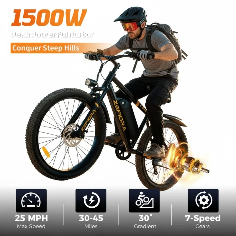Ebike Electric Dirt Bicycle 1000w 14 26 Inch 30-50mph 48v 10ah 15ah 17.5a Removable Battery,factory Original Adult Electric Bike