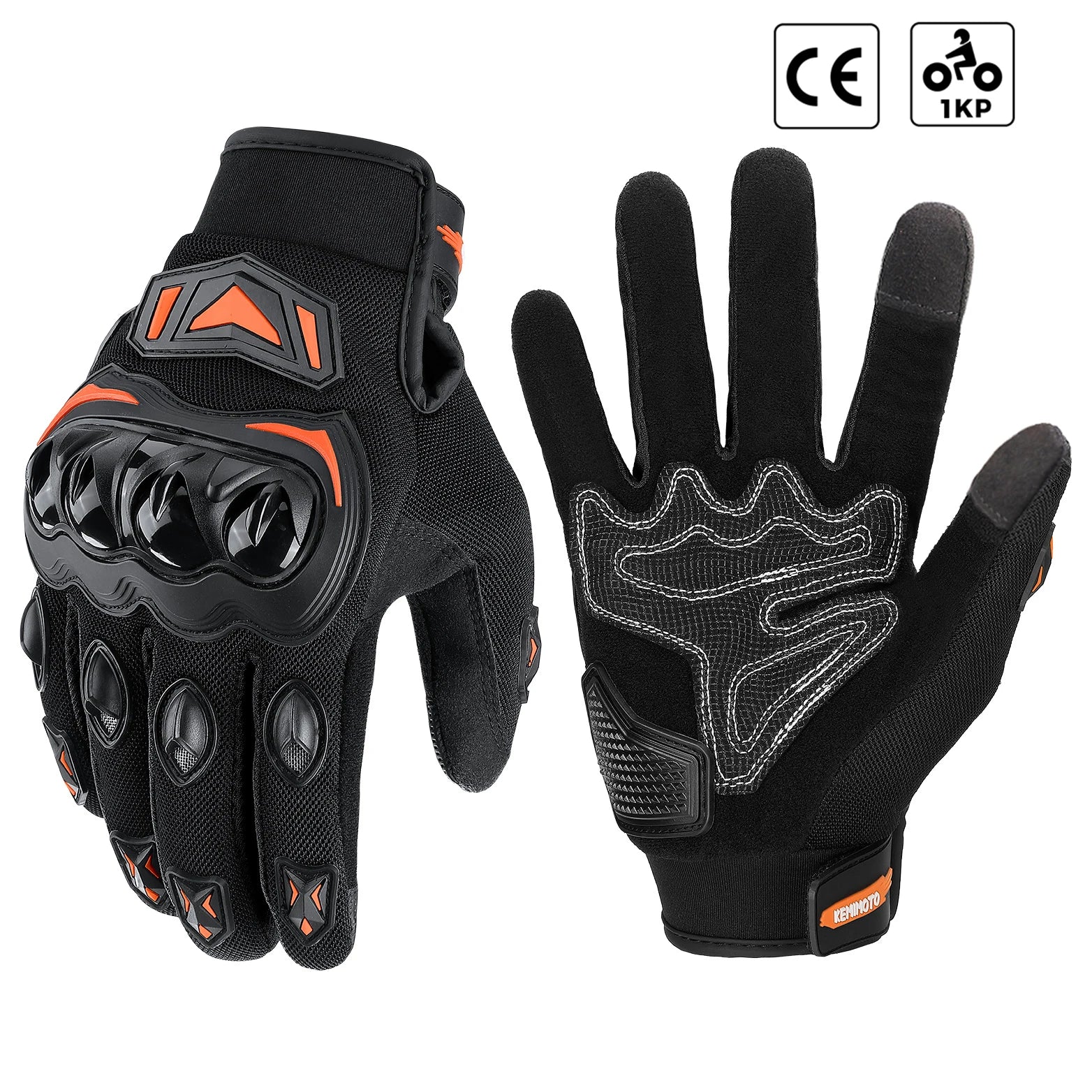 KEMIMOTO Summer Motorcycle Gloves CE Riding Gloves Knuckle Touchscreen Motorbike Tactical Gloves For Dirt Bike Motocross ATV UTV