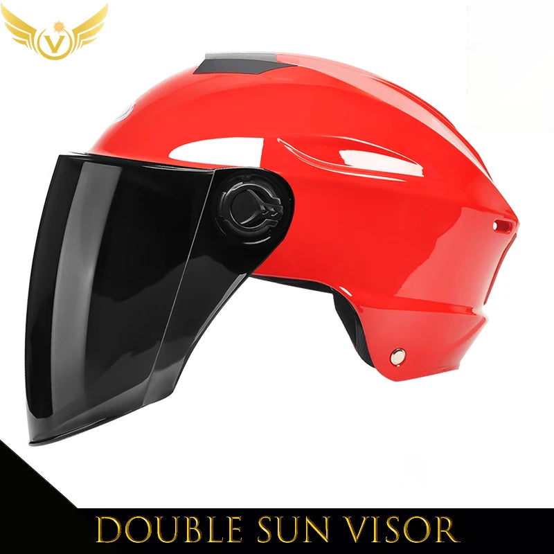 V Electric Scooter Helmet Summer V Chopper Motorcycle Helmets Safety Waterfall Soman Urban Articles Woman Men Moto Equipment