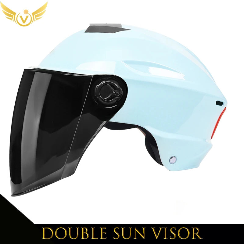 V Electric Scooter Helmet Summer V Chopper Motorcycle Helmets Safety Waterfall Soman Urban Articles Woman Men Moto Equipment