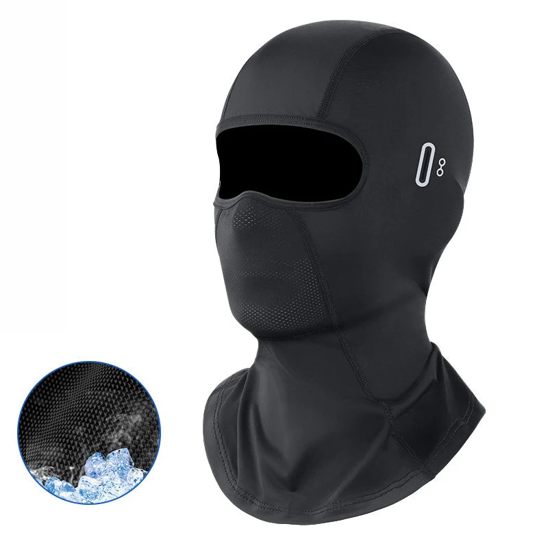 Motorcycle Balaclava Summer UV Protection Glasses Face Breathable Hole Men Women Quick-Drying Motorcyclist Winter Warm Ski Mask