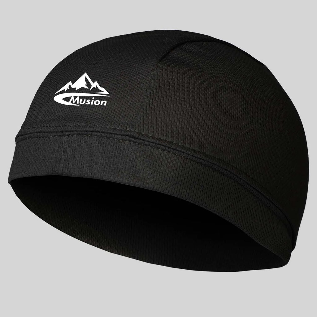 Musion Under Helmet Beanie Cap  Vented Sweat Absorbent Moisture Wicking for Men Cycling Motorcycle Riders