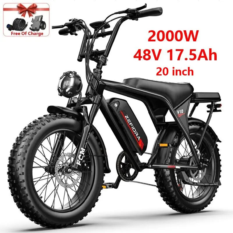 New 2000w Men\'s Electric Mountain Bike,20 26 Inch Free Shipping Certified Ul2849 30-50mph 30-60mile 48v,for Electric Bicycle