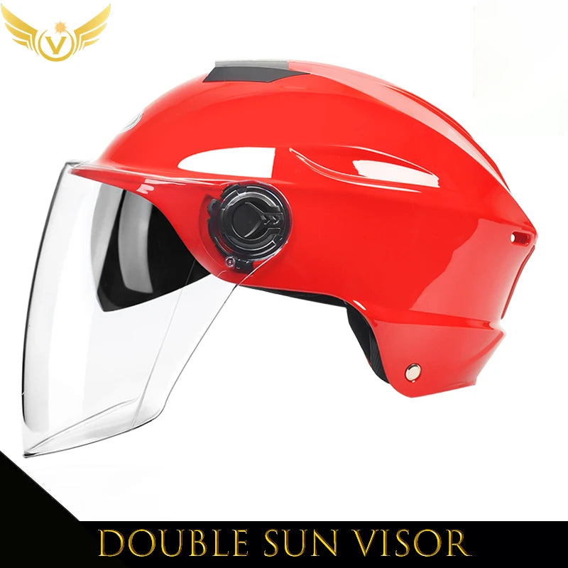 V Electric Scooter Helmet Summer V Chopper Motorcycle Helmets Safety Waterfall Soman Urban Articles Woman Men Moto Equipment