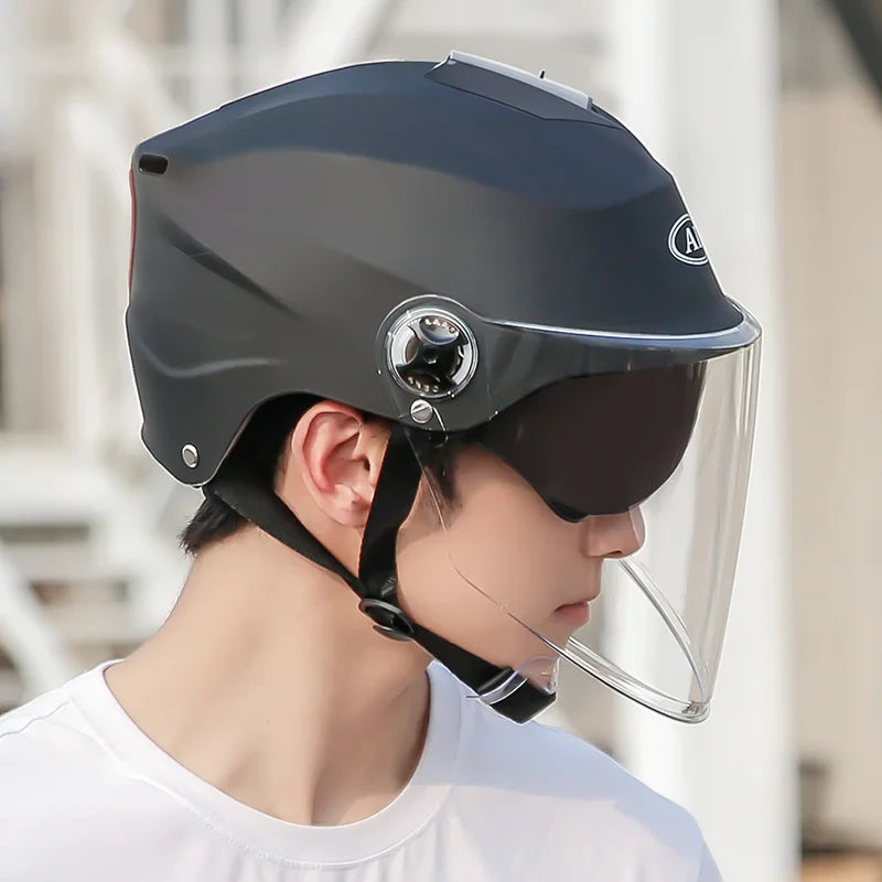 V Electric Scooter Helmet Summer V Chopper Motorcycle Helmets Safety Waterfall Soman Urban Articles Woman Men Moto Equipment