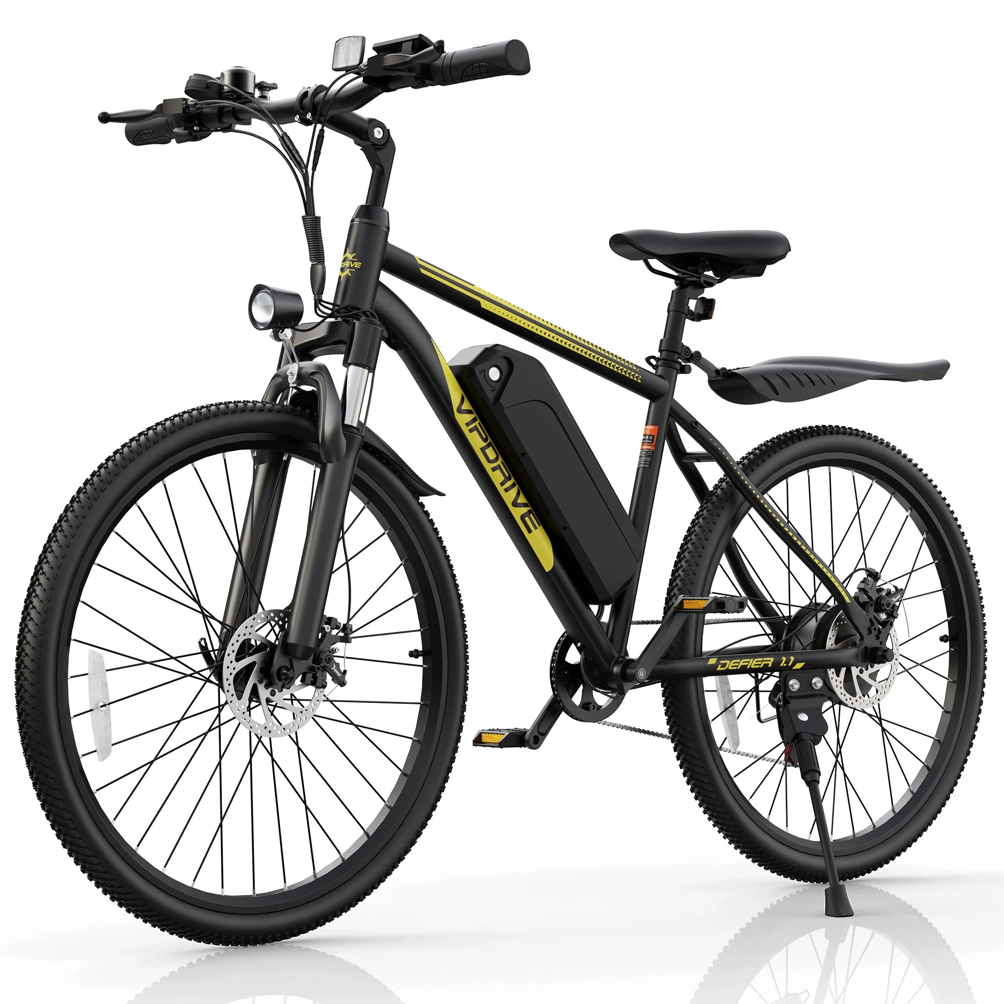 VIPDRIVE Defier 1.1 Adult Electric Bike, 750W Peak Motor, Electric Road Bicycle, 48V 7.8Ah Fatbike, 26", 20MPH Mountain Ebike