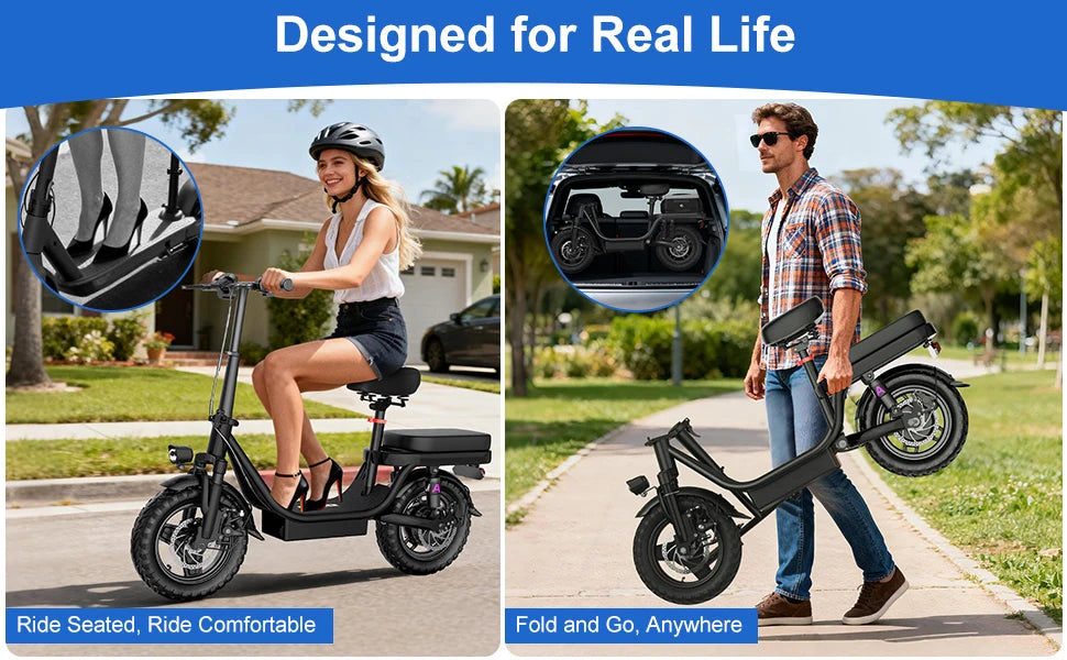 20 Inch Wild Beast Ebike,Certified UL2849 45° Climbing Adjustable Front Brake Seat Factory Original Free Local Shipping