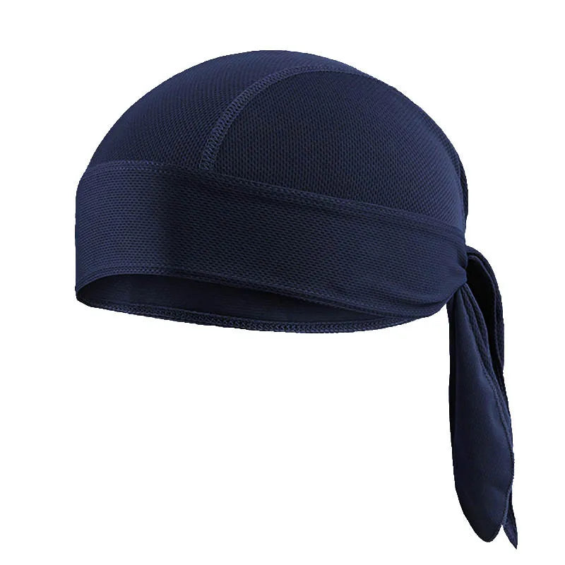 Musion Durag for Men Cycling Pirate Hat Breathable Mesh Pirate Bandana Cap Sweat Absorbent Helmet Inner Head Cover Skull Cap for