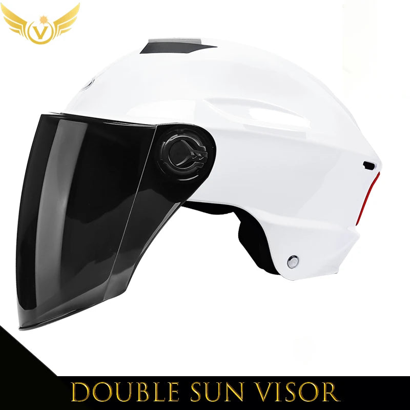 V Electric Scooter Helmet Summer V Chopper Motorcycle Helmets Safety Waterfall Soman Urban Articles Woman Men Moto Equipment