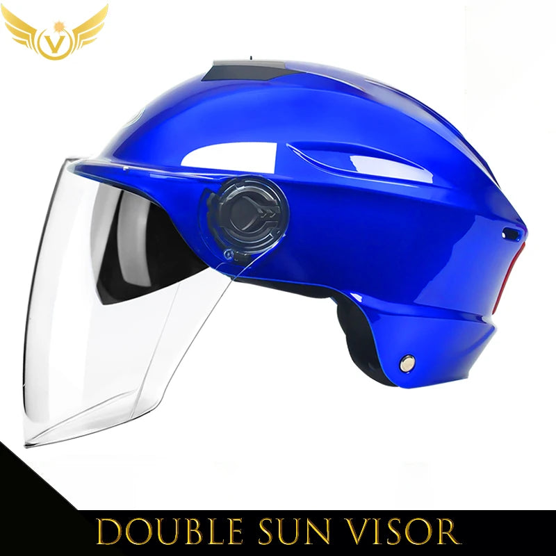 V Electric Scooter Helmet Summer V Chopper Motorcycle Helmets Safety Waterfall Soman Urban Articles Woman Men Moto Equipment