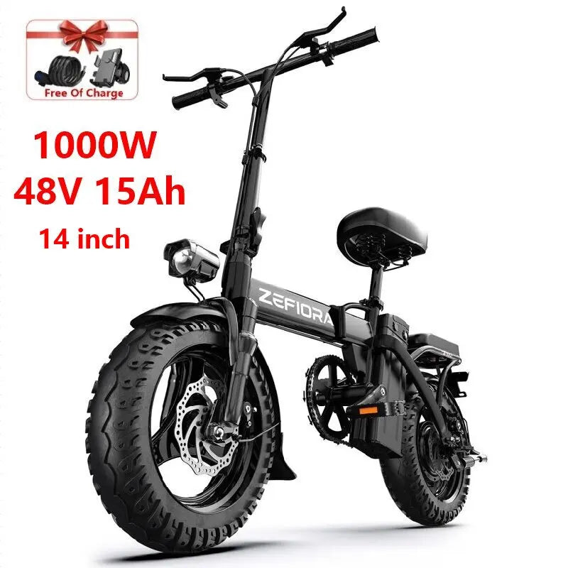 Ebike Electric Dirt Bicycle 1000w 14 26 Inch 30-50mph 48v 10ah 15ah 17.5a Removable Battery,factory Original Adult Electric Bike