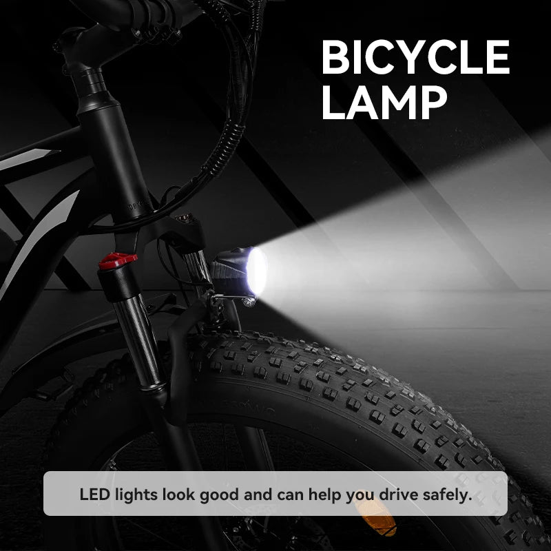 Orange Electric Bike for Adults 1000W Electric Bicycle 48V 15AH E Bike 26" Fat Tire Mountain 31mph Dual Shock Absorber Ebike