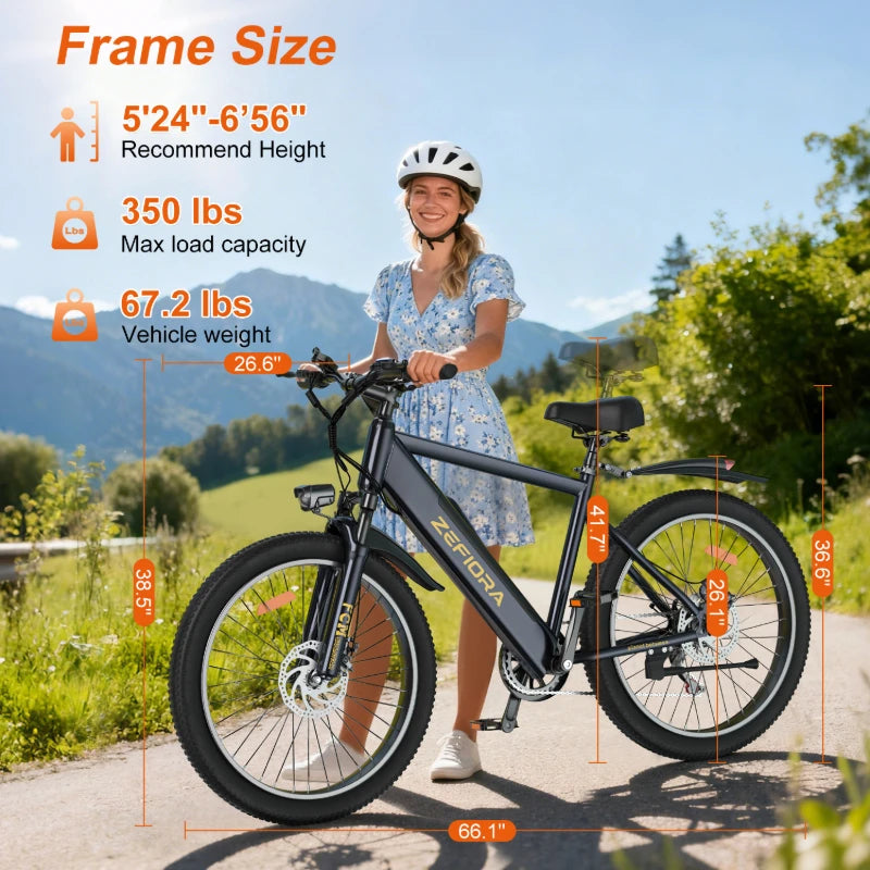 Ebike Electric Dirt Bicycle 1000w 14 26 Inch 30-50mph 48v 10ah 15ah 17.5a Removable Battery,factory Original Adult Electric Bike