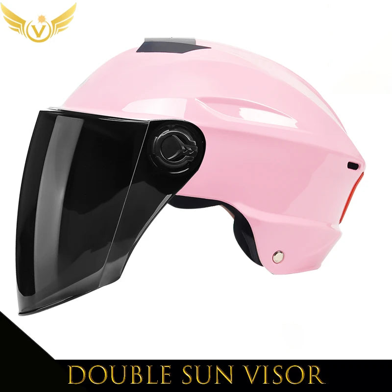 V Electric Scooter Helmet Summer V Chopper Motorcycle Helmets Safety Waterfall Soman Urban Articles Woman Men Moto Equipment