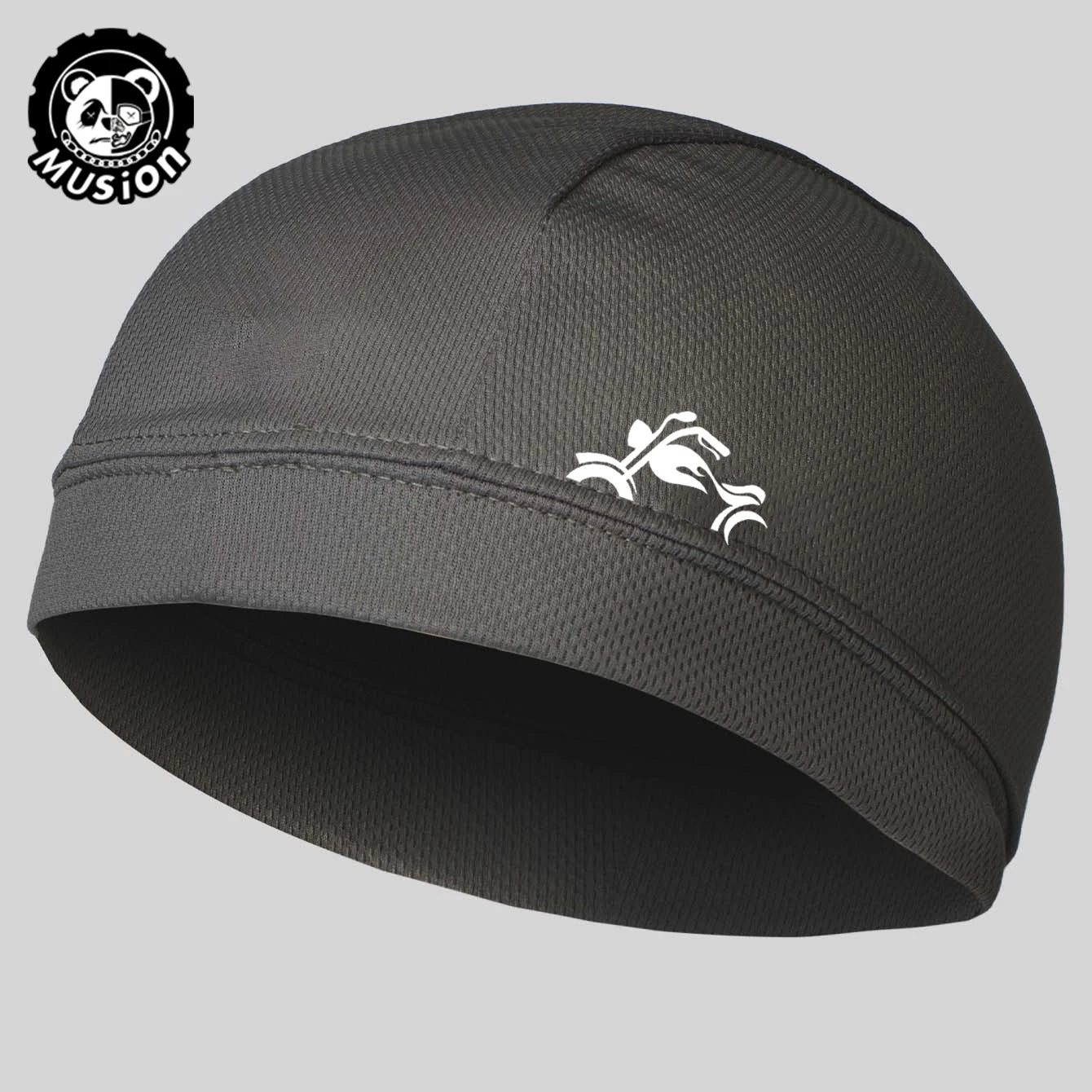 Musion Under Helmet Beanie Cap  Vented Sweat Absorbent Moisture Wicking for Men Cycling Motorcycle Riders