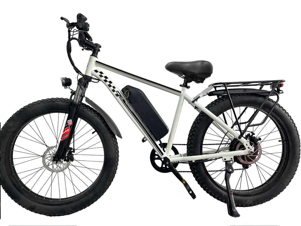 Orange Electric Bike for Adults 1000W Electric Bicycle 48V 15AH E Bike 26" Fat Tire Mountain 31mph Dual Shock Absorber Ebike