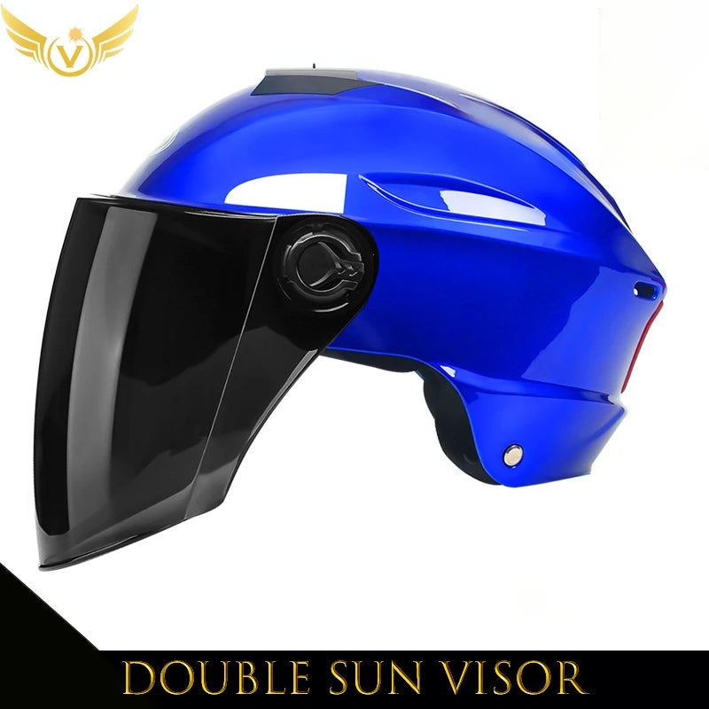 V Electric Scooter Helmet Summer V Chopper Motorcycle Helmets Safety Waterfall Soman Urban Articles Woman Men Moto Equipment