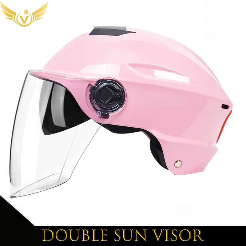 V Electric Scooter Helmet Summer V Chopper Motorcycle Helmets Safety Waterfall Soman Urban Articles Woman Men Moto Equipment