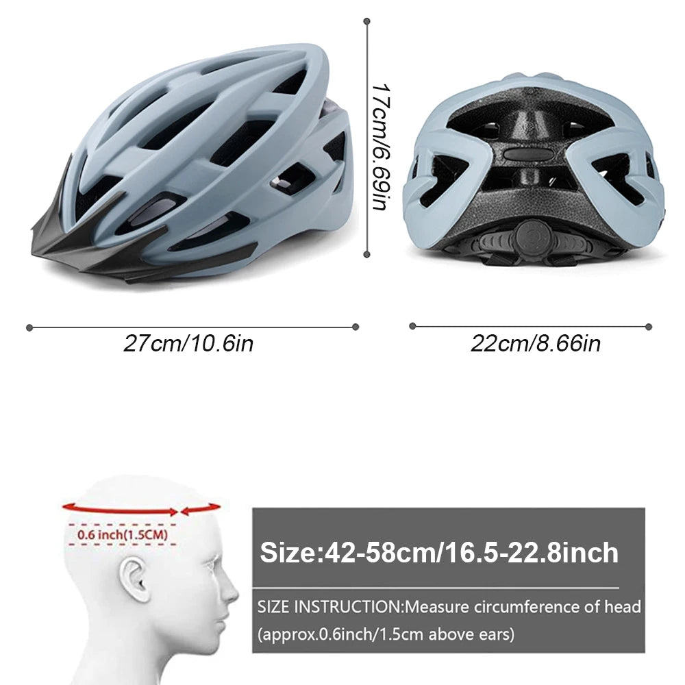 1PCS Bike Helmets for Men - Women Bicycle Helmet Adult - Lightweight Comfort Adjustable Cycling Helmet for Mountain Road Biker