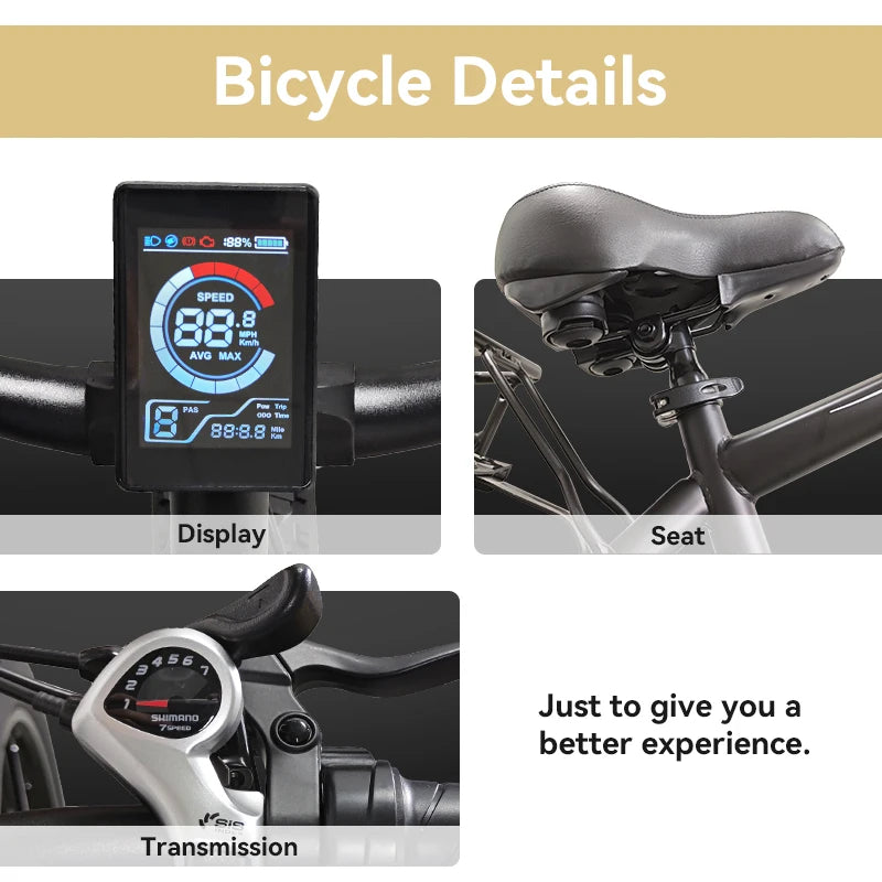 Electric Bike for Adults & Teens – 1500W Motor 65Nm Torque, 48V 15Ah Removable Battery, Full Suspension, 3 Riding Modes