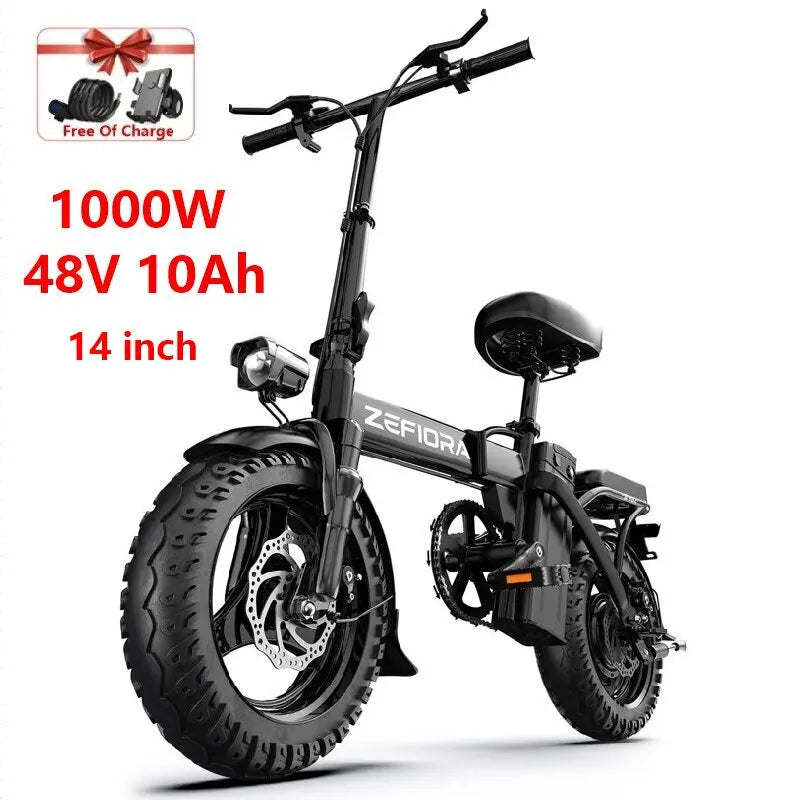 Ebike Electric Dirt Bicycle 1000w 14 26 Inch 30-50mph 48v 10ah 15ah 17.5a Removable Battery,factory Original Adult Electric Bike